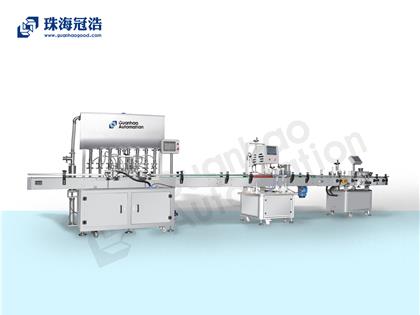 自動化膏體、液體灌裝、旋蓋、貼標生產線